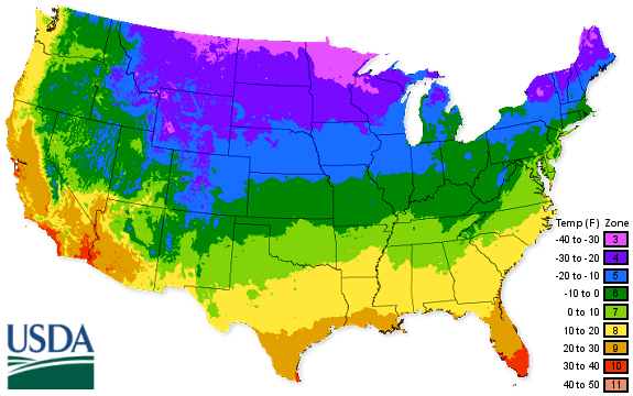 Virginia Plant Hardiness Zone Map - Daryn Goldarina